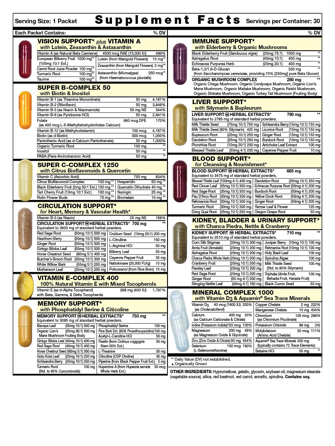 Fresh Start Omega All-in-One Daily Vitamin Pack - 30 Packets - image 2