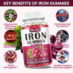 Hovika Iron Gummies Supplement for Women & Men