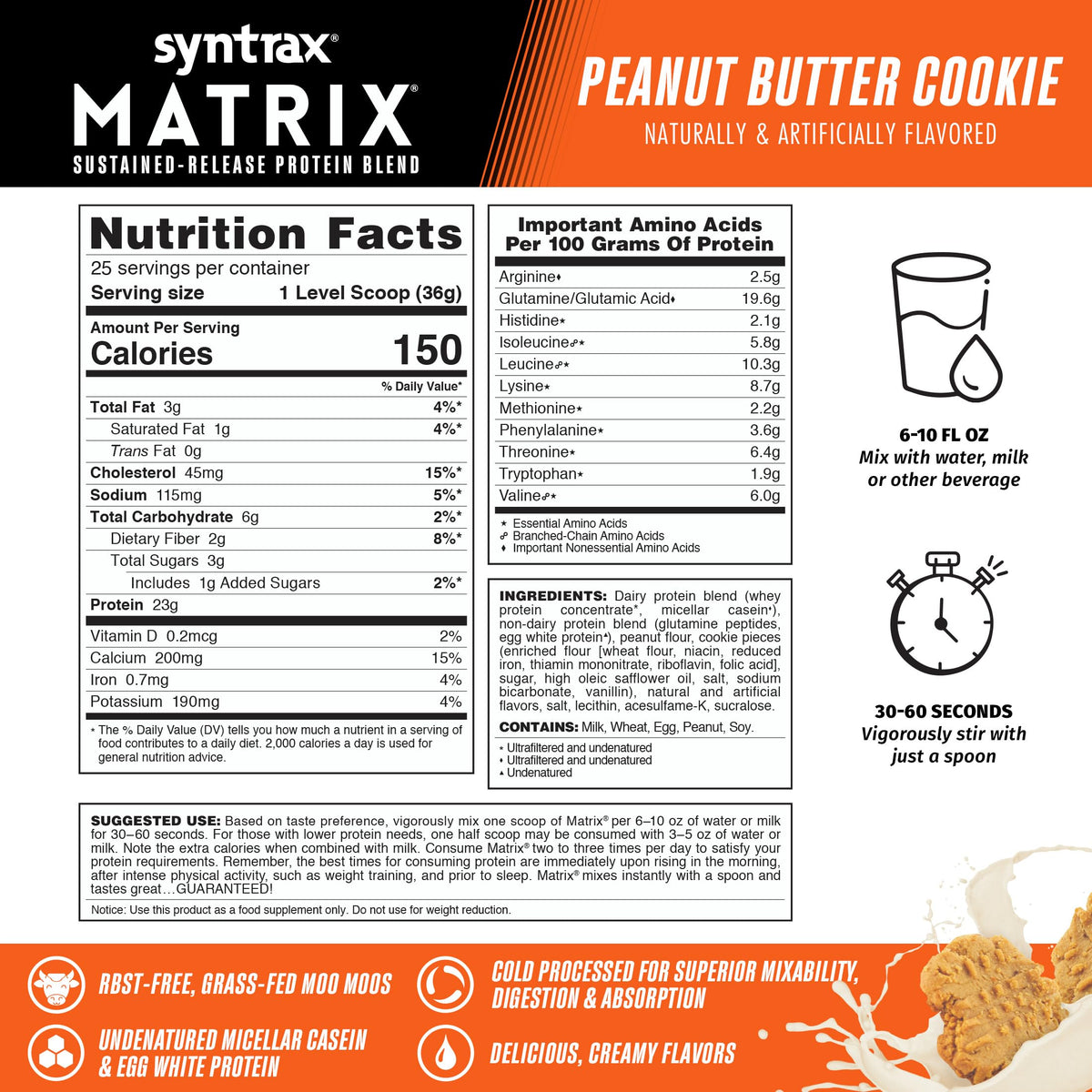 Syntrax Nutrition Matrix Sustained-Release Protein Blend