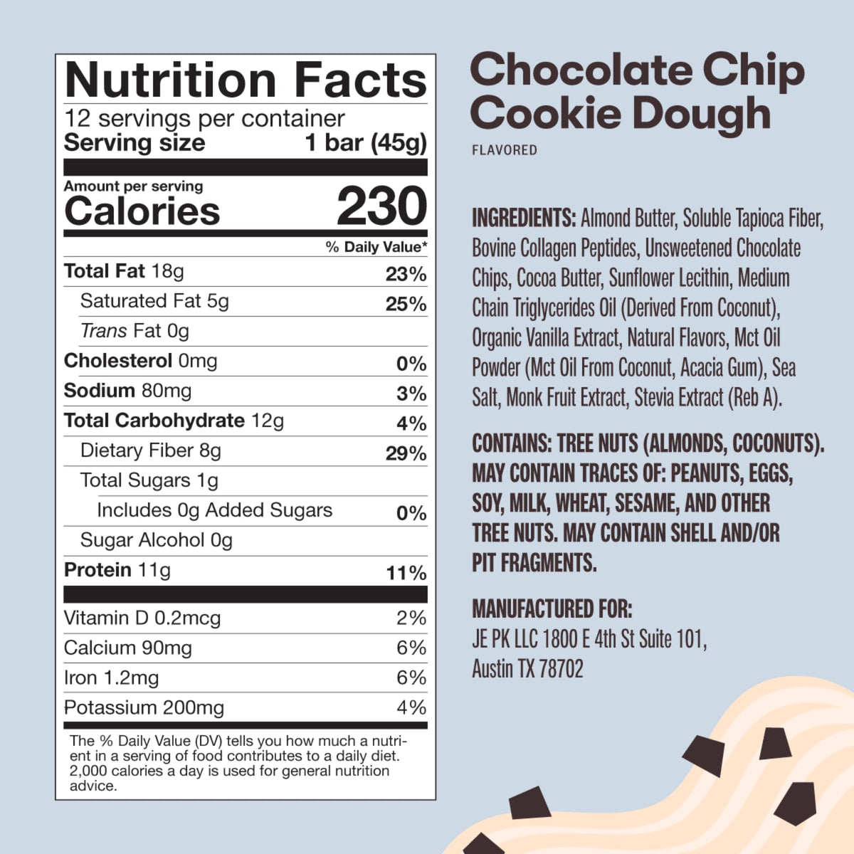 Perfect Keto Protein Snacks - Box of 12 Bars - Low Carb Diet Friendly