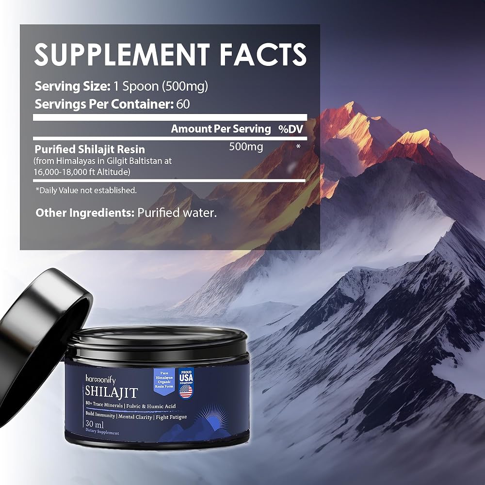 HARMONIFY Shilajit Pure Himalayan Resin - 60 Servings - image 3
