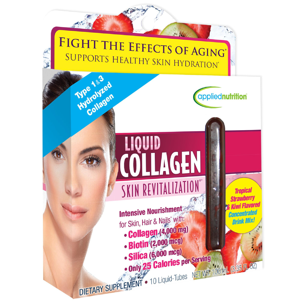 Applied Nutrition Liquid Collagen Skin Revitalization Beauty Drink - 10 Count