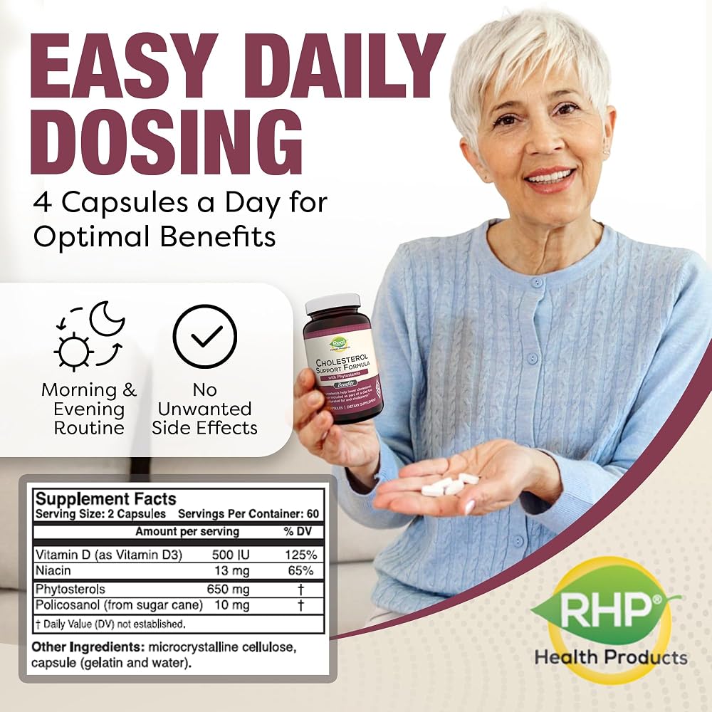 RHP Advanced Cholesterol Health Complex with Plant Sterols - 120 Capsules - image 6