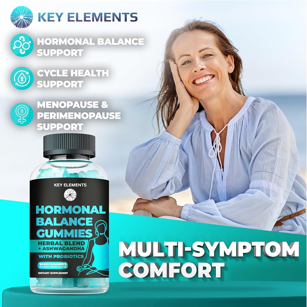 KEY ELEMENTS PMS Gummies Hormonal Balance for Women - 60 Gummies - image 5