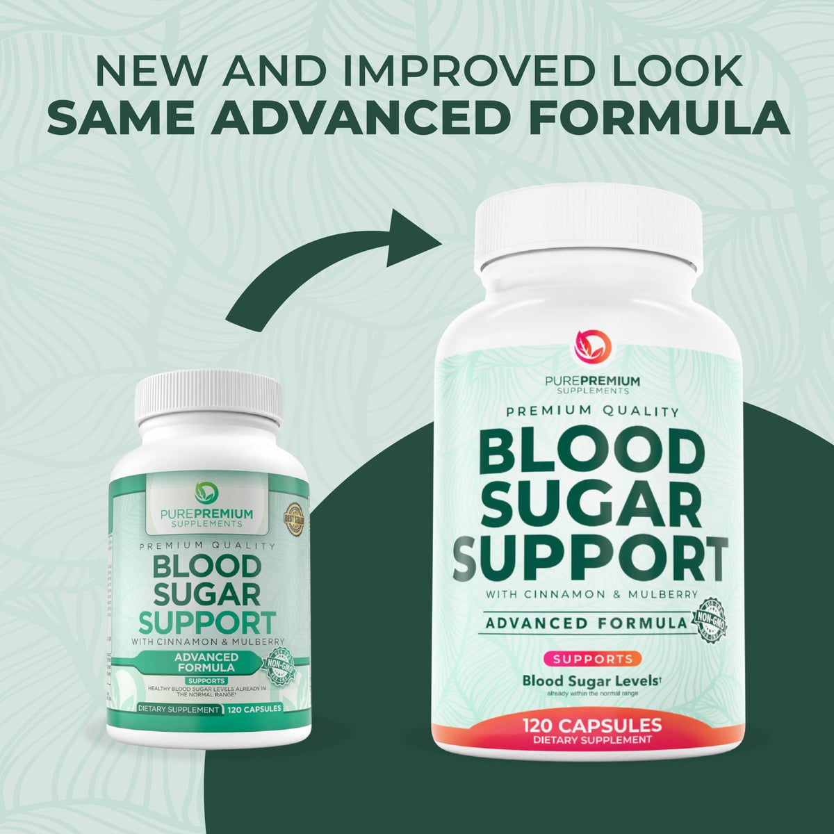 PurePremium Normal Blood Sugar Support Supplement - 120 Capsules - image 4