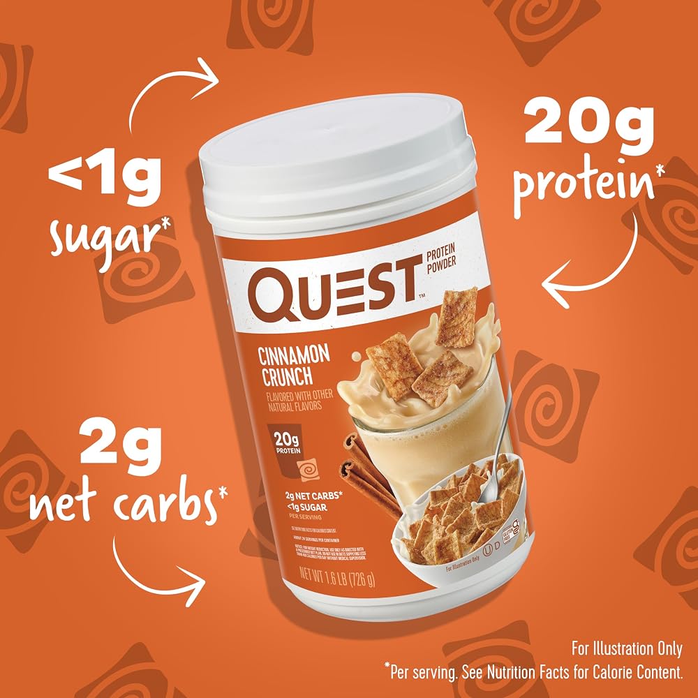 Quest Nutrition Vanilla Milkshake & Cinnamon Crunch Protein Powder - 2 Pack - image 6