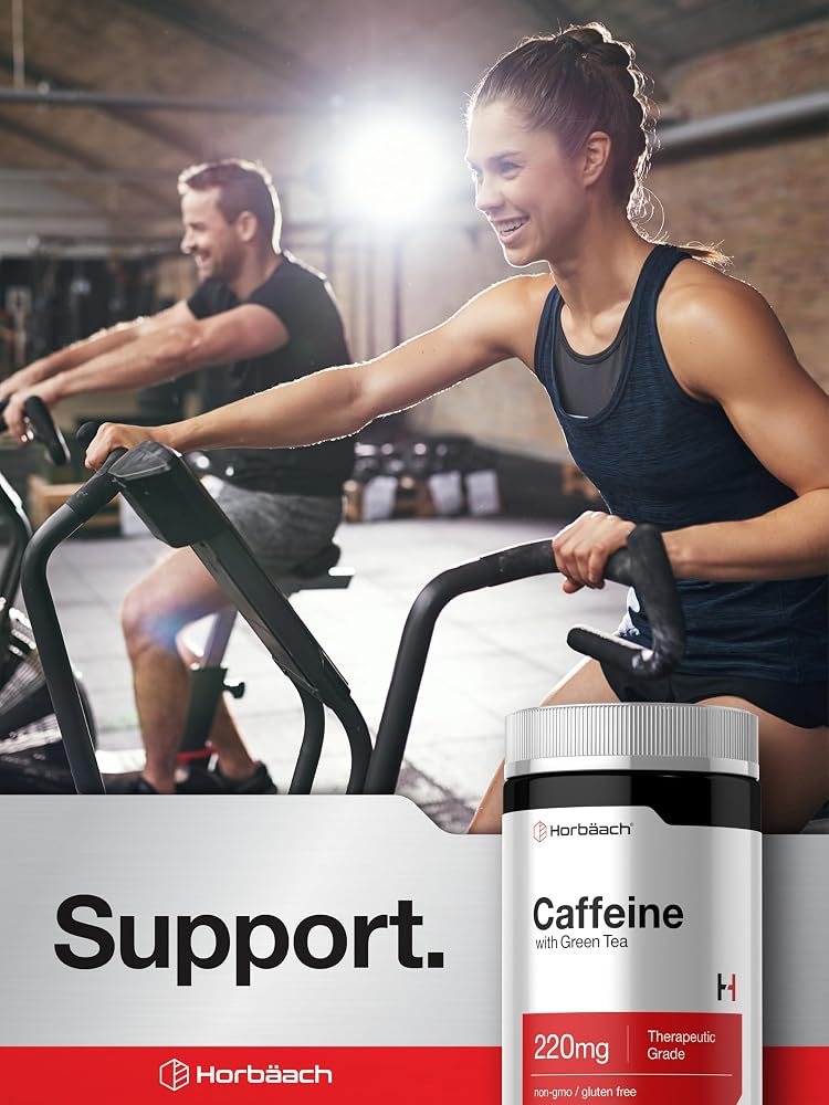 Horbäach Caffeine Pills 220mg with Green Tea - 200 Tablets - image 6