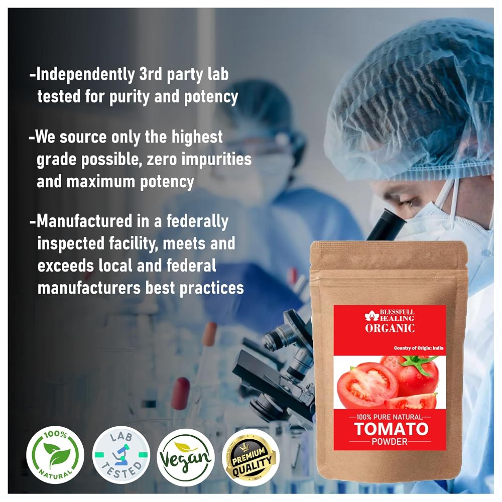 Blessfull Healing Organic Tomato Powder 100% Pure Natural 200 Gram /