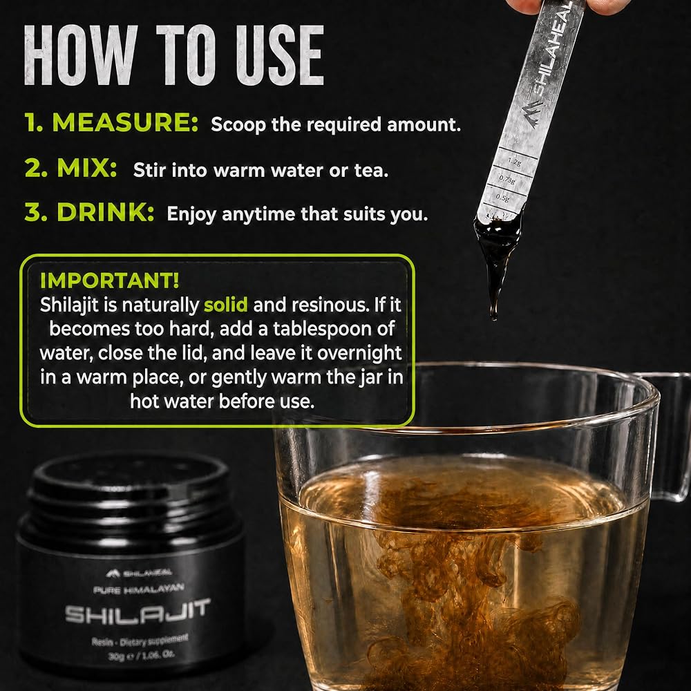 SHILAHEAL Himalayan Shilajit Resin Energy & Stamina - 60g - image 5