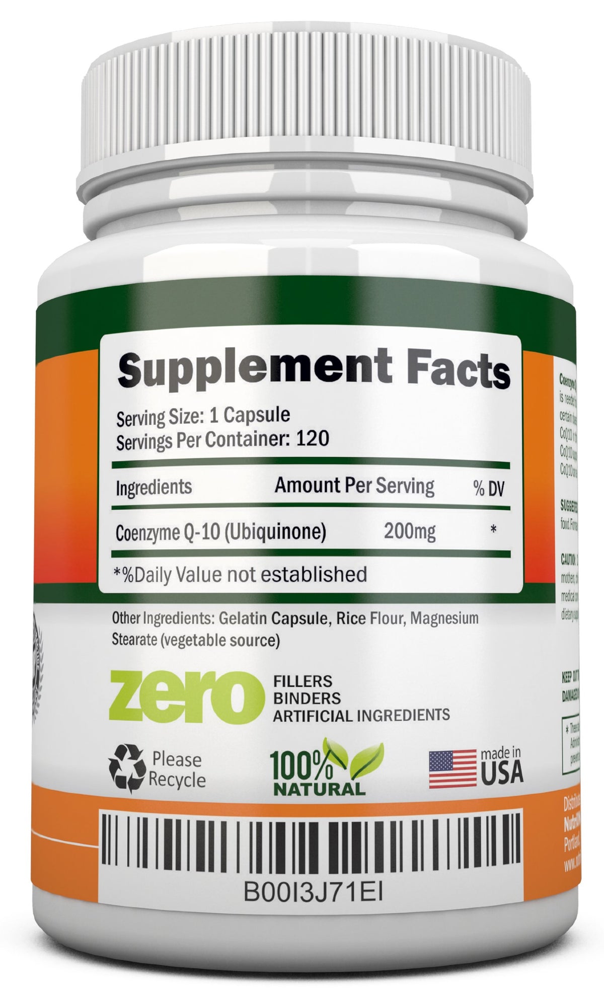 NutriONN CoQ10 200mg Extra Strength - 120 Capsules - image 2