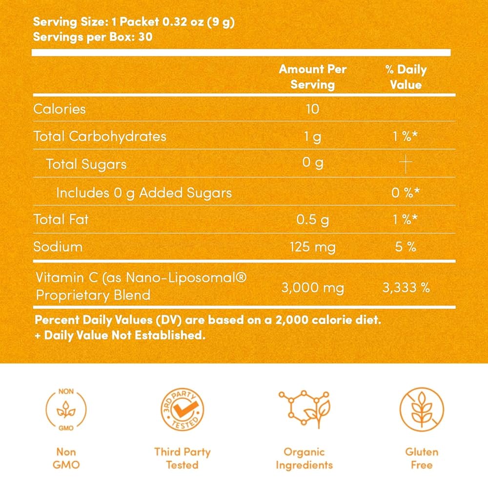Vida Lifescience Aurora Nutrascience Liposomal Liquid Vitamin C