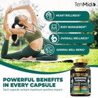 Tenmido Bitter Melon 10-in-1 Formula Capsules - 120 Count - image 5