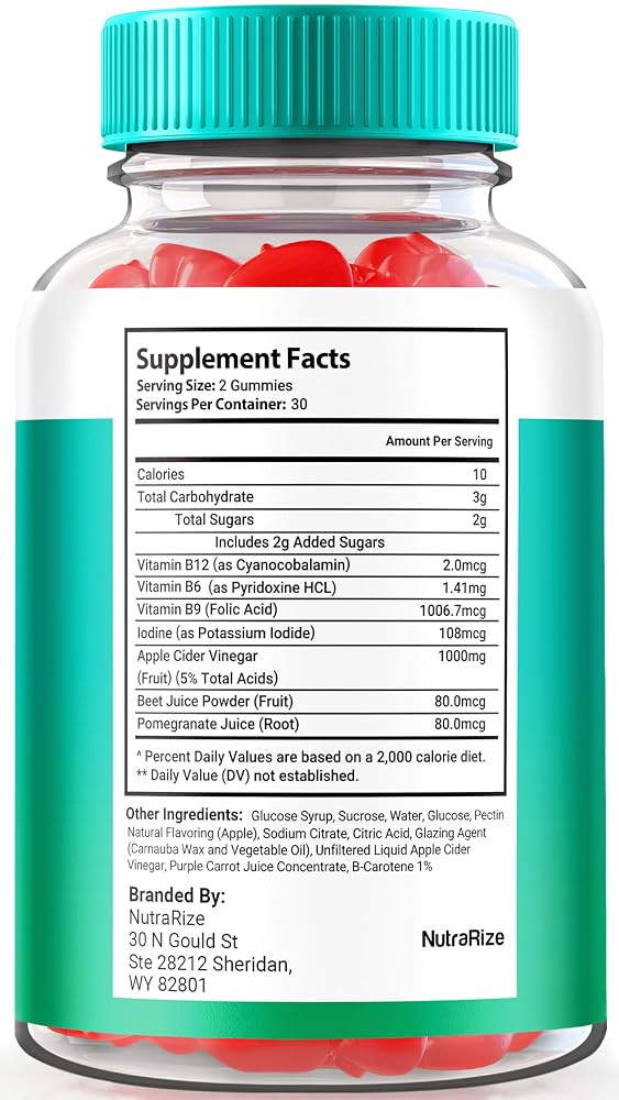 NutraRize Keto Health ACV Gummies - 60 Gummies - image 2