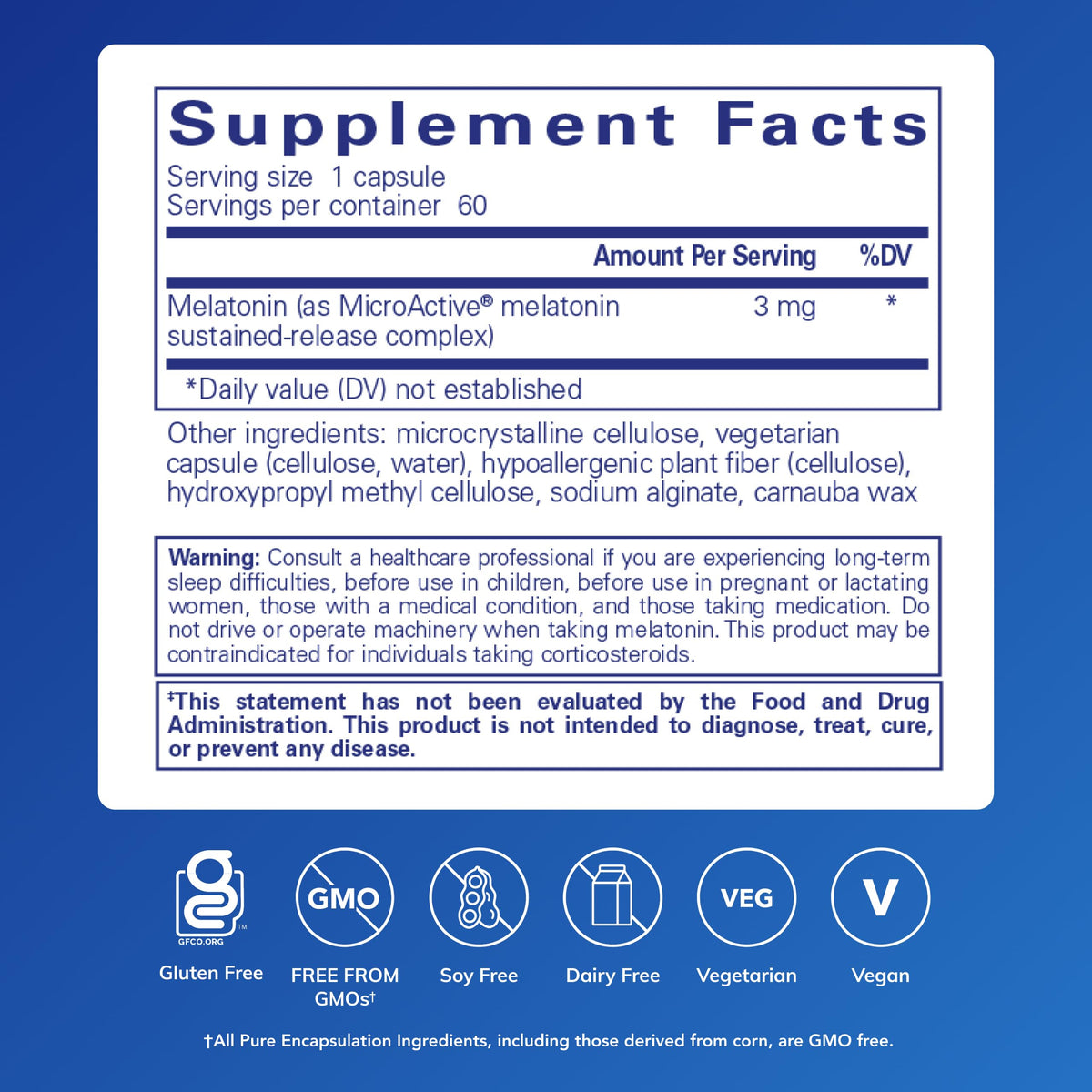 Pure Encapsulations Melatonin-SR Sleep Support - 60 Capsules - image 2