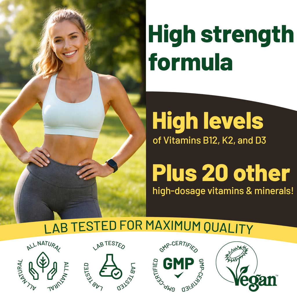 Vegan Vitality Multivitamin for Women & Men - 180 Tablets - image 5