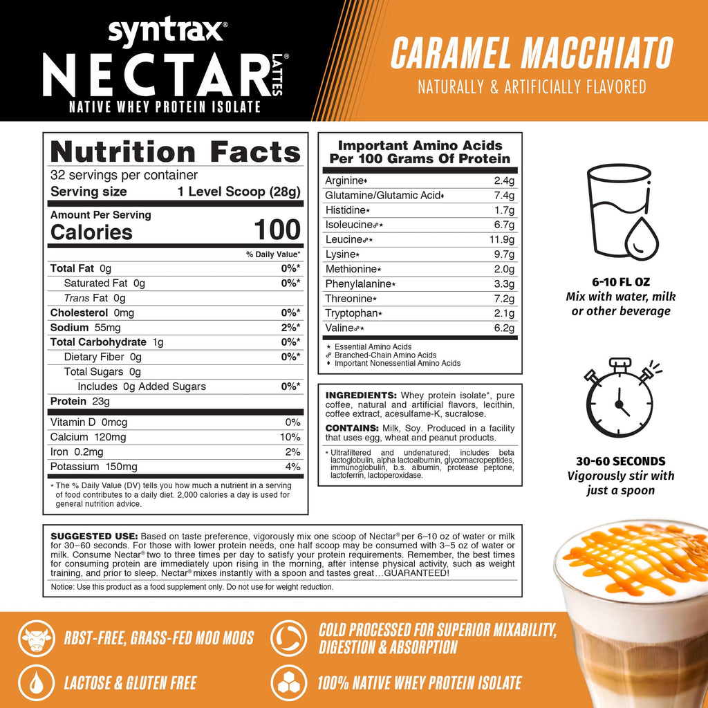 Syntrax Nutrition Nectar Lattes