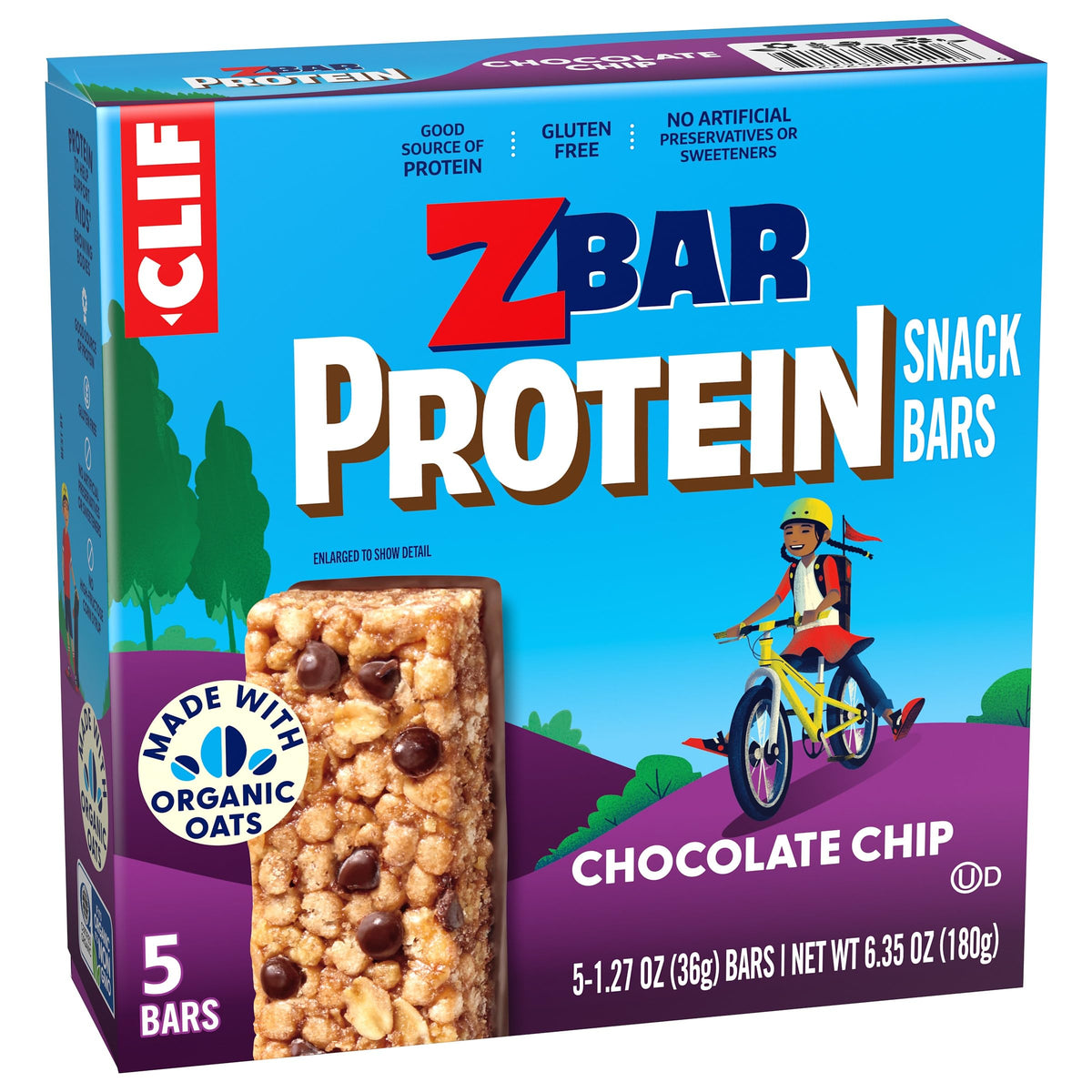 Clif Kid ZBar Protein Chocolate Chip Crispy Snack Bars - 5 Pack - image 11