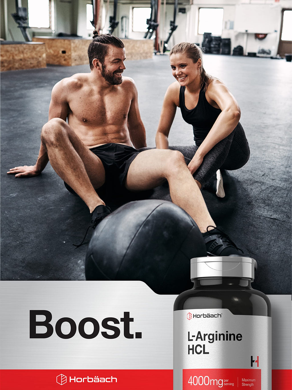 Horbäach L-Arginine HCL 4000mg - 120 Caplets - image 6