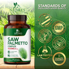 Nature's Nutrition Saw Palmetto for Men - 3X Strength Prostate Health