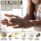 HERBOGANIC Sea Moss Handmade Soap Bar - 100g - image 3
