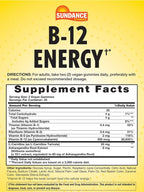 Sundance Vitamins B-12 Energy Gummies Peach Raspberry - 40 Count - image 2