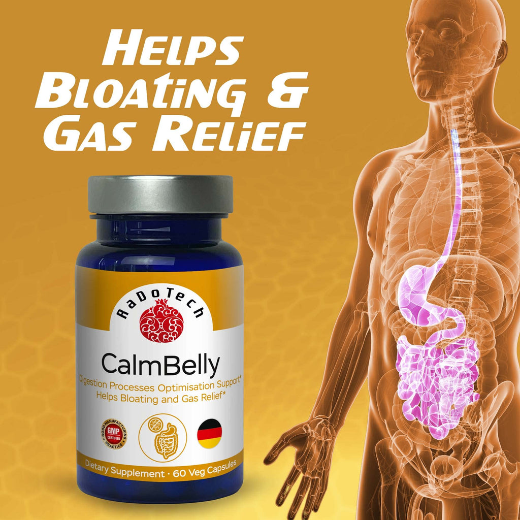 RaDoTech CalmBelly Digestive Enzymes & Probiotics - 60 Capsules - image 2