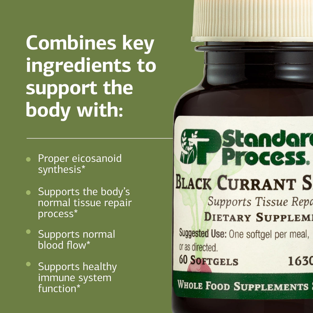 Standard Process Black Currant Seed Oil Tissue Repair Support - 60 Softgels - image 4
