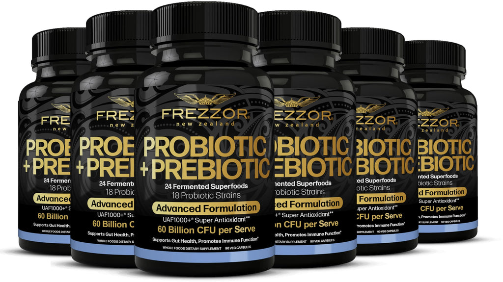 FREZZOR Probiotic + Prebiotic Capsules 60 Billion CFUs - 540 Capsules