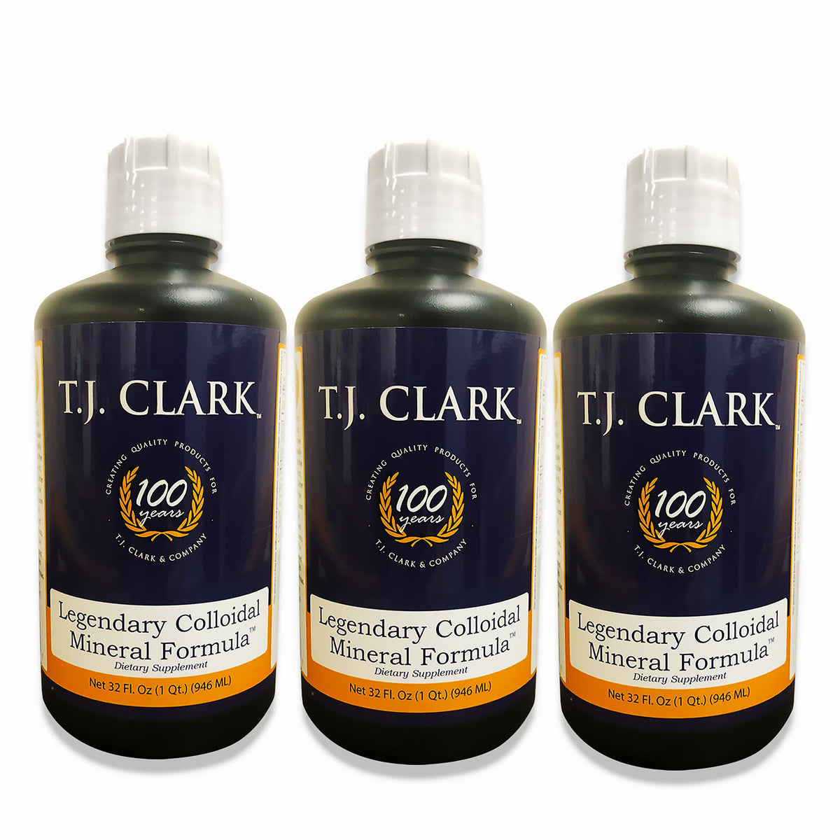 T.J. Clark Legendary Colloidal Mineral Formula - 96 Fl Oz (3 Pack)
