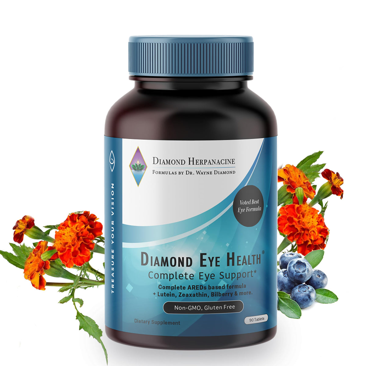 Herpanacine Diamond Eye Health Vision Formula - 90 Tablets