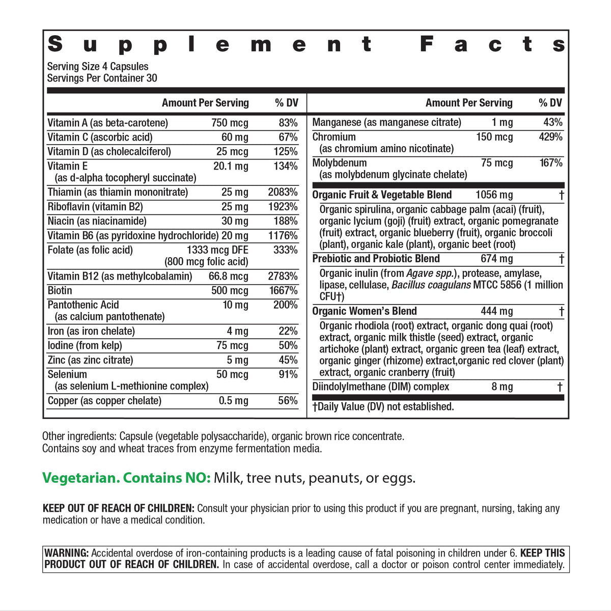 Rainbow Light Women's Multivitamin - 120 Vegetarian Capsules - image 2