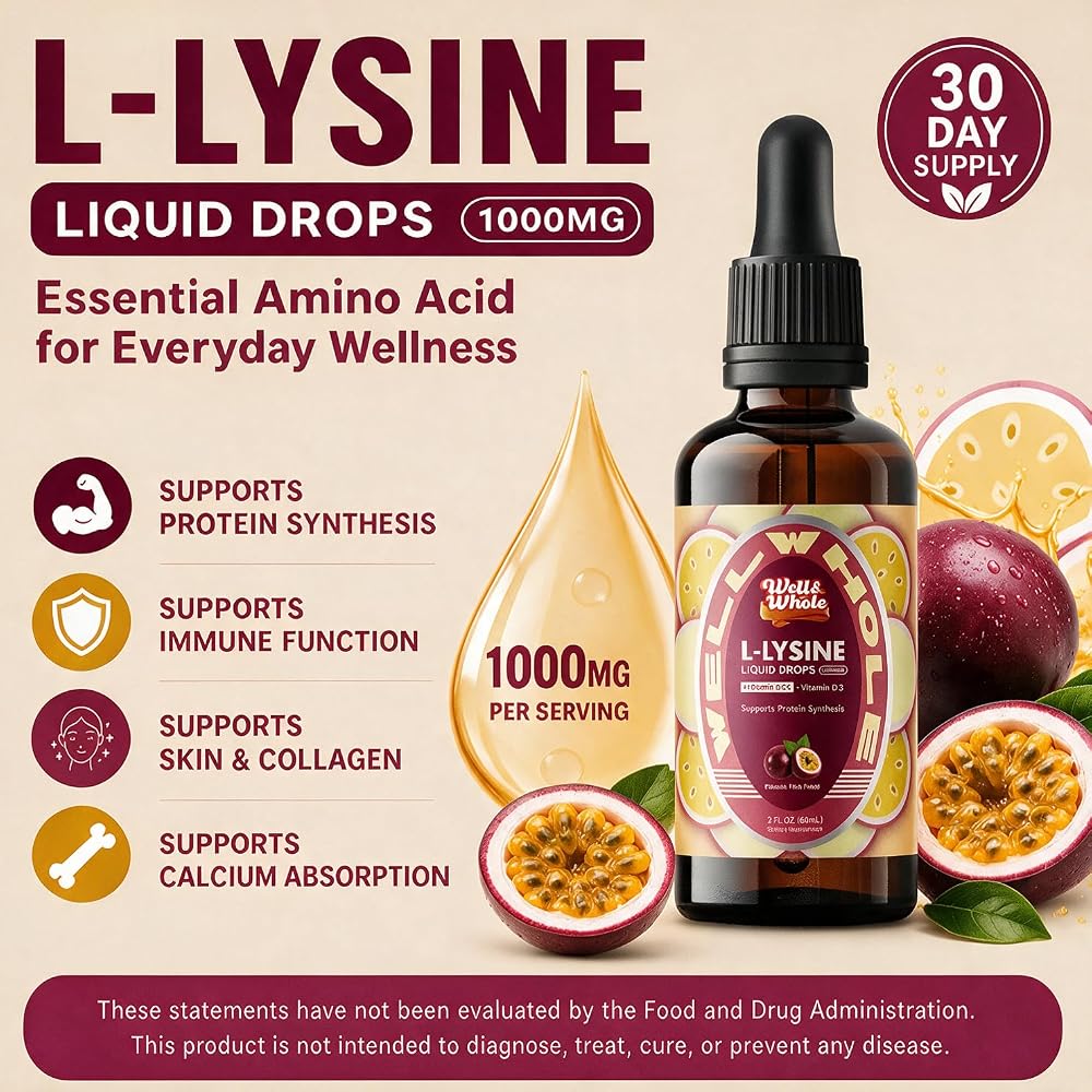 Well&Whole L-Lysine Supplement Liquid Drops