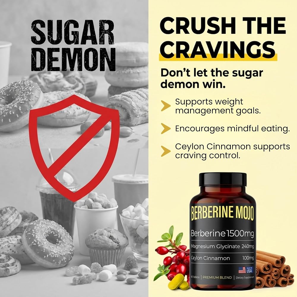 Berberine Mojo Berberine 1500mg with Ceylon Cinnamon - 1 Count - image 5