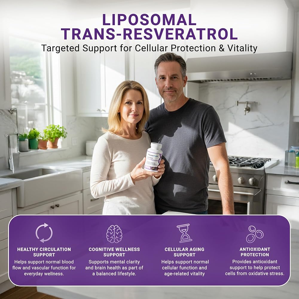 GenuinePurity Liposomal Trans Resveratrol 500mg - 60 Vegan Capsules - image 3