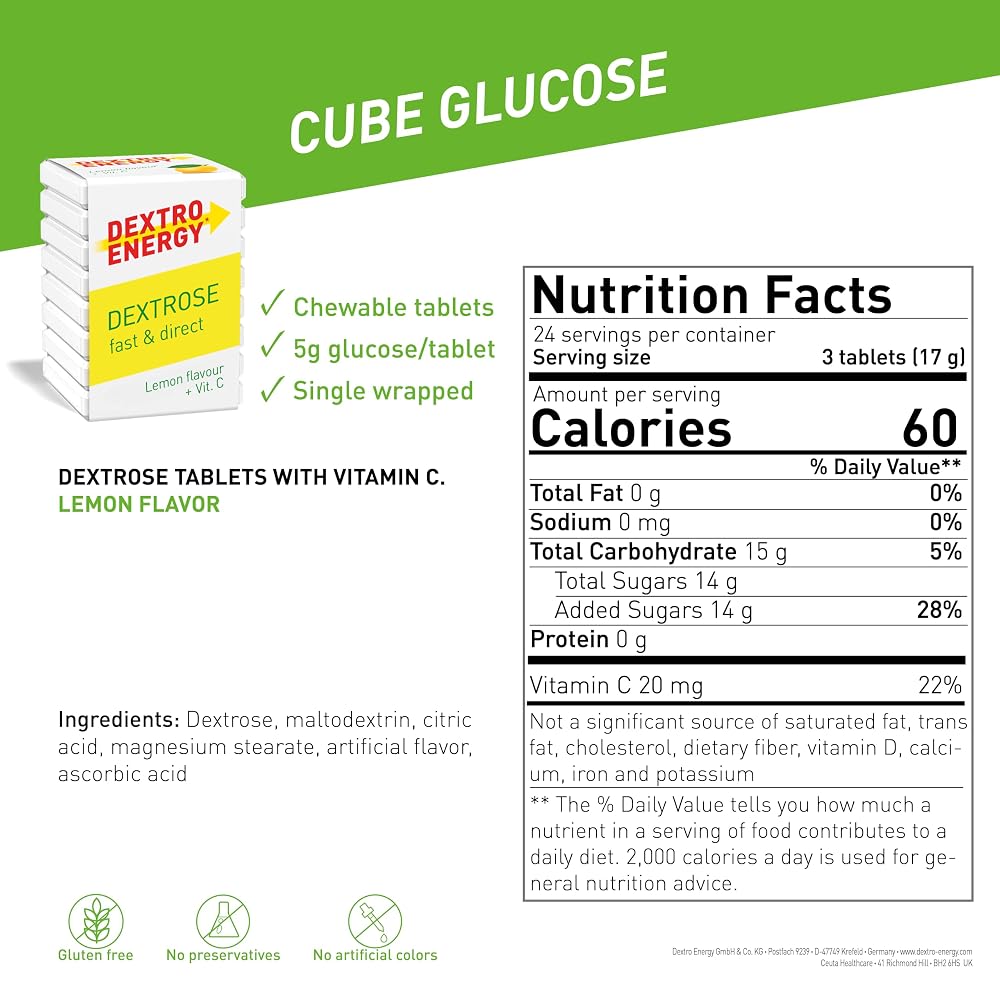 Dextro Energy Lemon Glucose Tablets - 72 Tablets - image 4