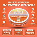 Wild Pouches Caffeine Energy Pouches 60mg Raspberry Lemon - 20 Count - image 2
