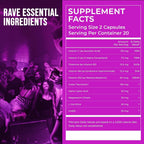 Rave Repeat Pre-Rave Supplement CoQ10 & Magnesium - 40 Capsules - image 6