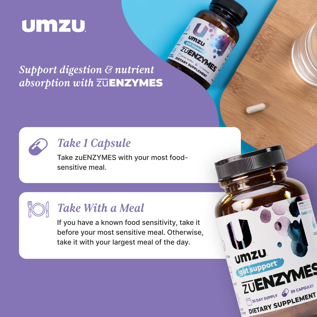 UMZU zuEnzymes Digestive Enzyme Supplement - 30 Capsules - image 6