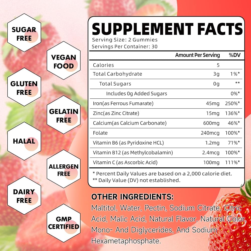 GrnLife Iron Gummies for Women