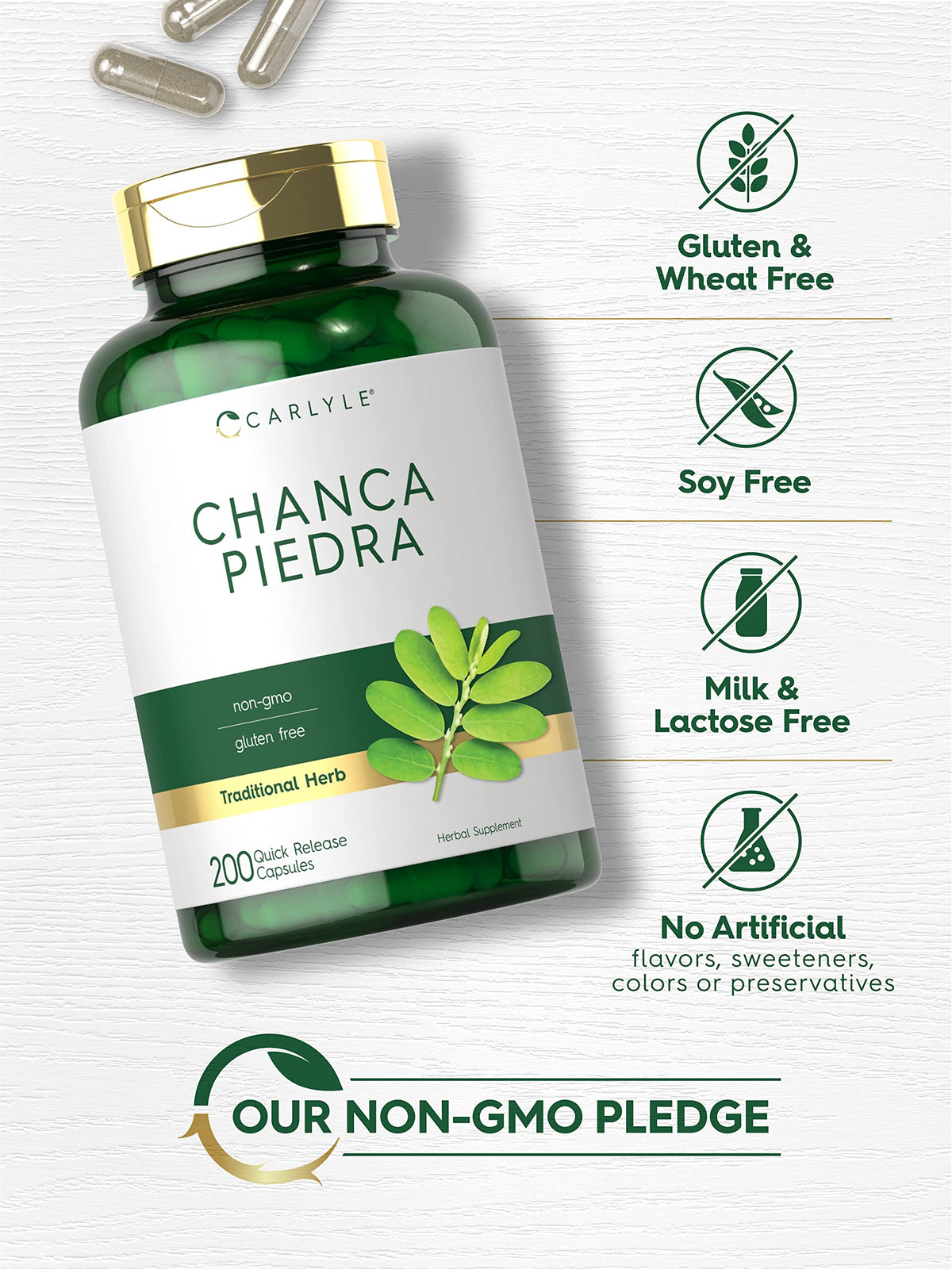 Carlyle Chanca Piedra - 200 Capsules - image 4