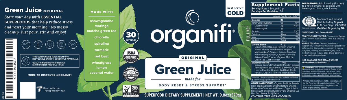 Organifi Green Juice Powder for Energy & Wellness - 3 Pack - image 2