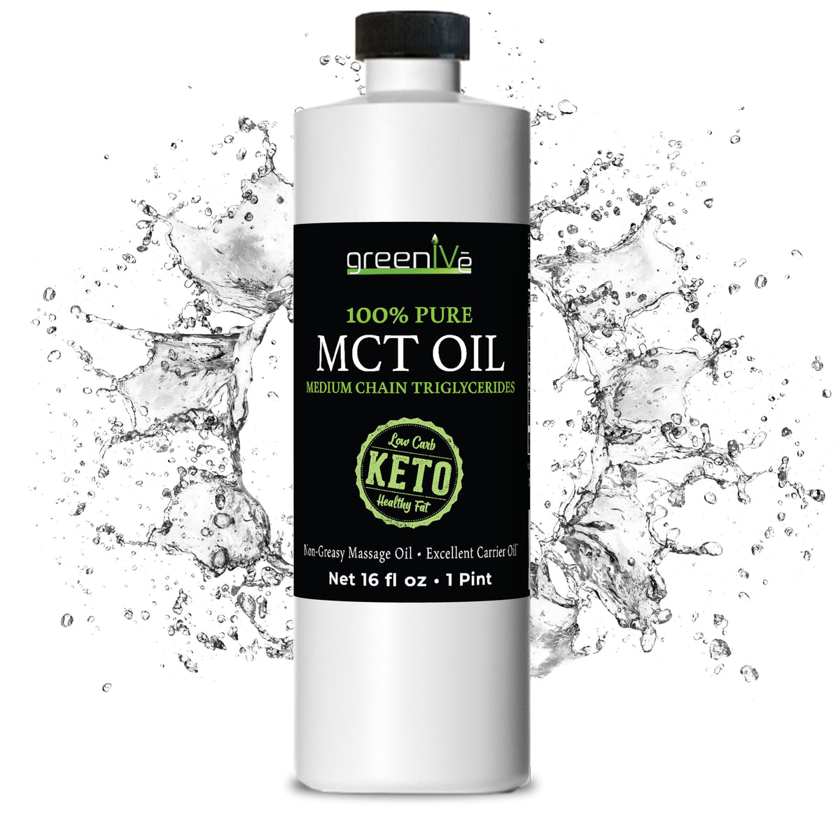 GreenIVe MCT Oil 100% Pure C8 C10 - 16 fl oz
