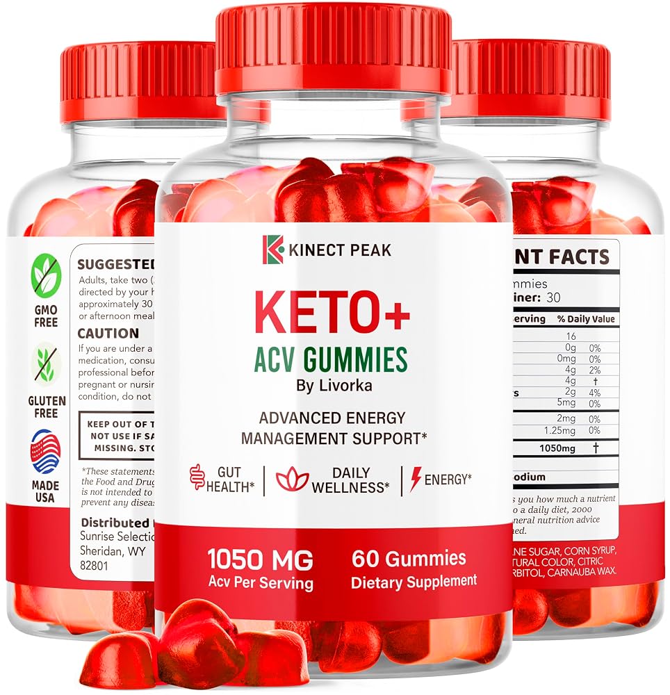 LIVORKA Kinect Peak Keto ACV Gummies - 120 Count (2 Pack) - image 7