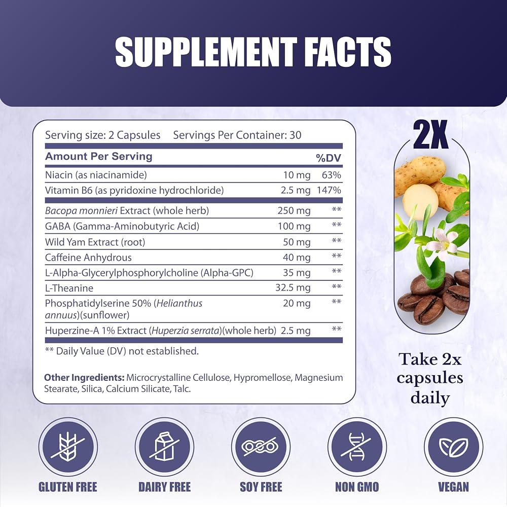 NATION HEALTH MD Cognilux Brain Supplement for Memory & Focus - image 2
