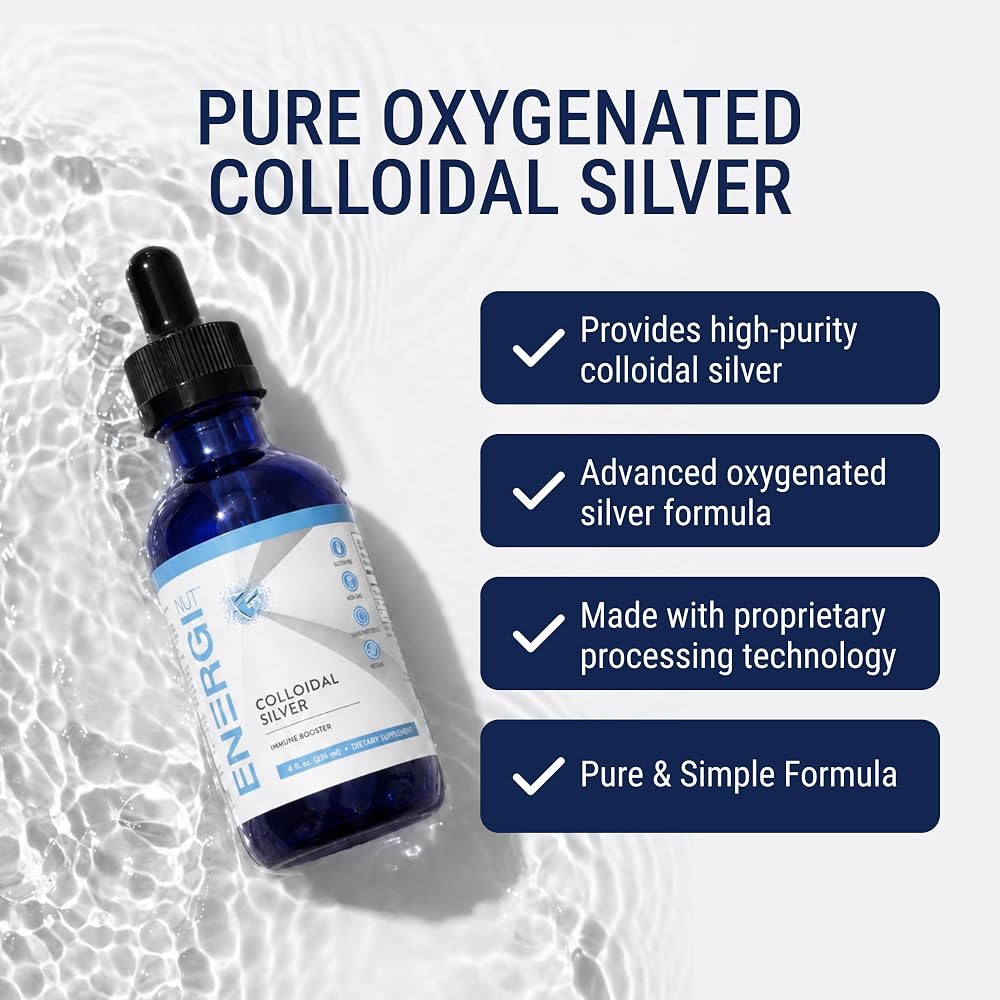 ENERGI NUT Colloidal Silver Liquid Drops 22 PPM Immune Support - 8 Fl Oz - image 5