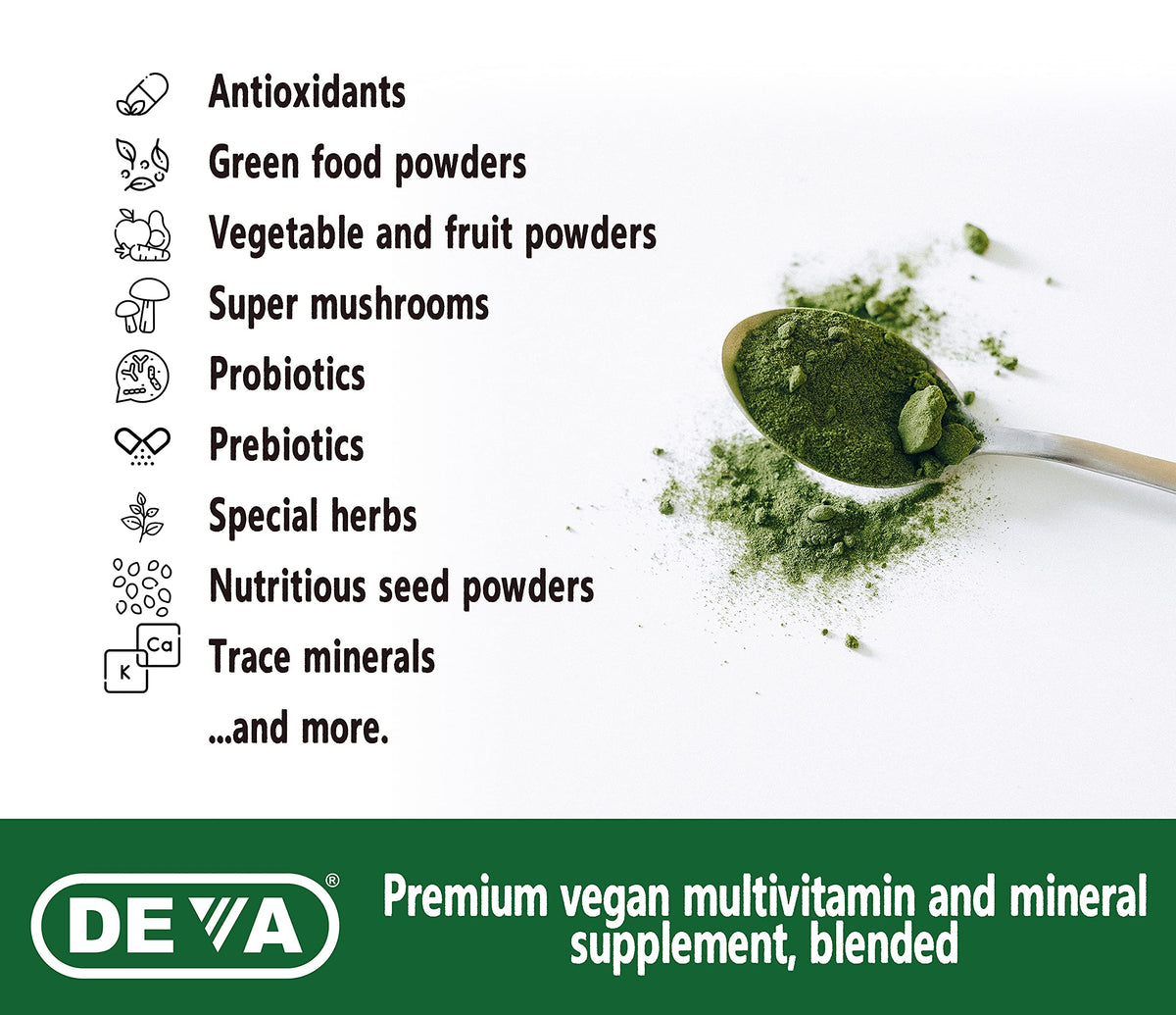 DEVA Tuba Prime Vegan Multivitamin Iron-Free