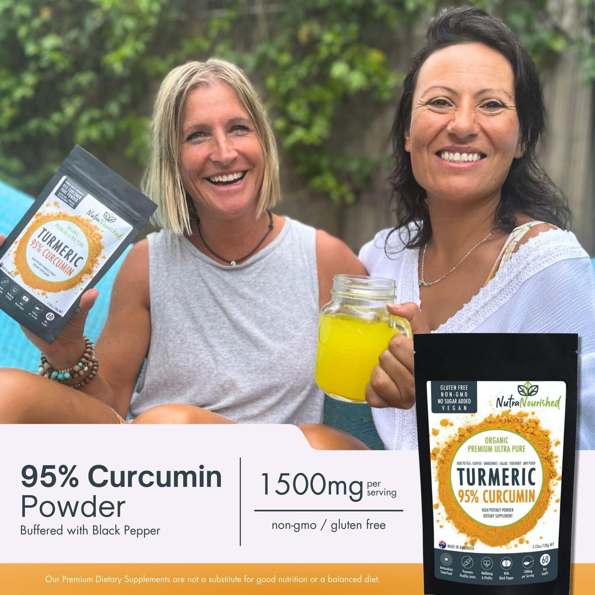 Nutra Nourished Organic Turmeric Curcumin Powder 1500mg - 120g - image 10