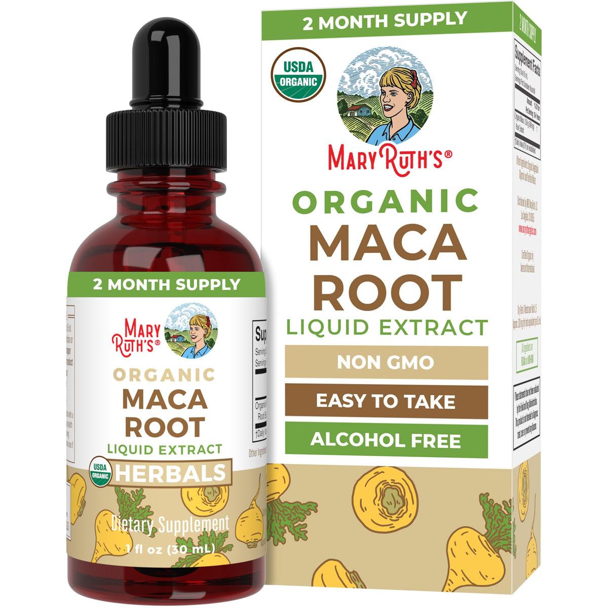 MARYRUTH'S USDA Organic Maca Root Liquid Drops - 1 Fl Oz