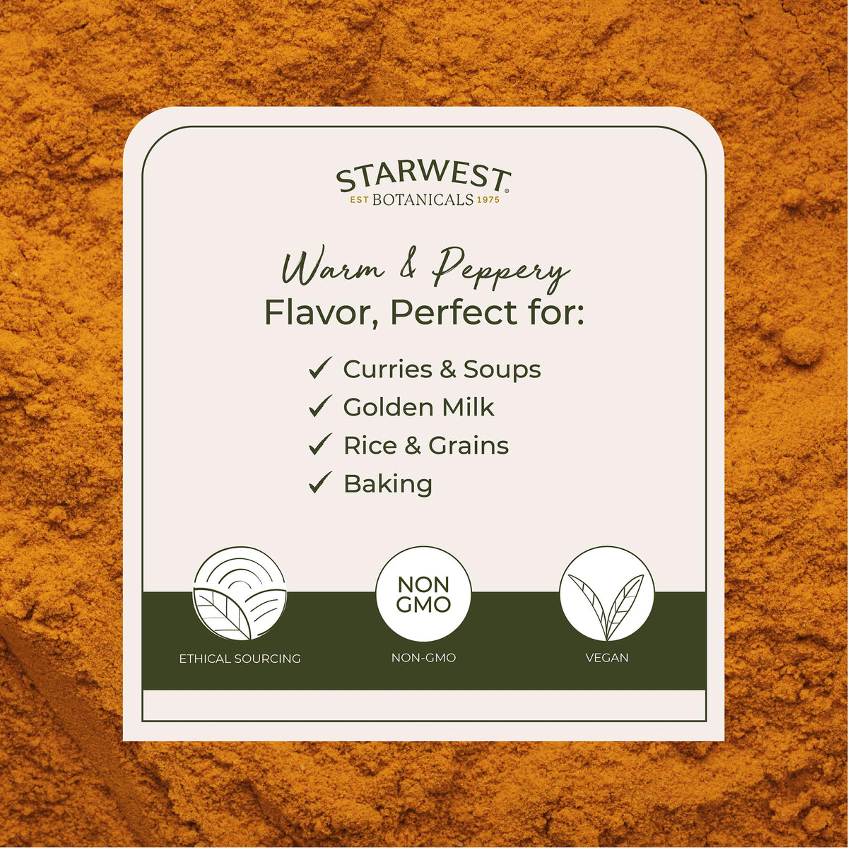 Starwest Botanicals Organic Ground Turmeric Root Powder - 32 oz - image 3