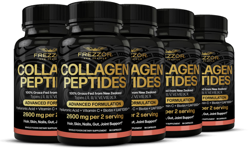 FREZZOR Collagen Peptides with UAF1000+ - 450 Capsules
